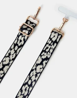 Accessorize Animal Print Webbing Phone Strap