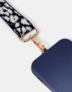 Accessorize Animal Print Webbing Phone Strap