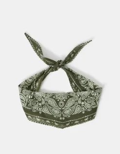 Accessorize Bandana Neckerchief Scarf Green