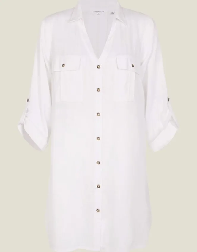 Accessorize Beach Shirt White