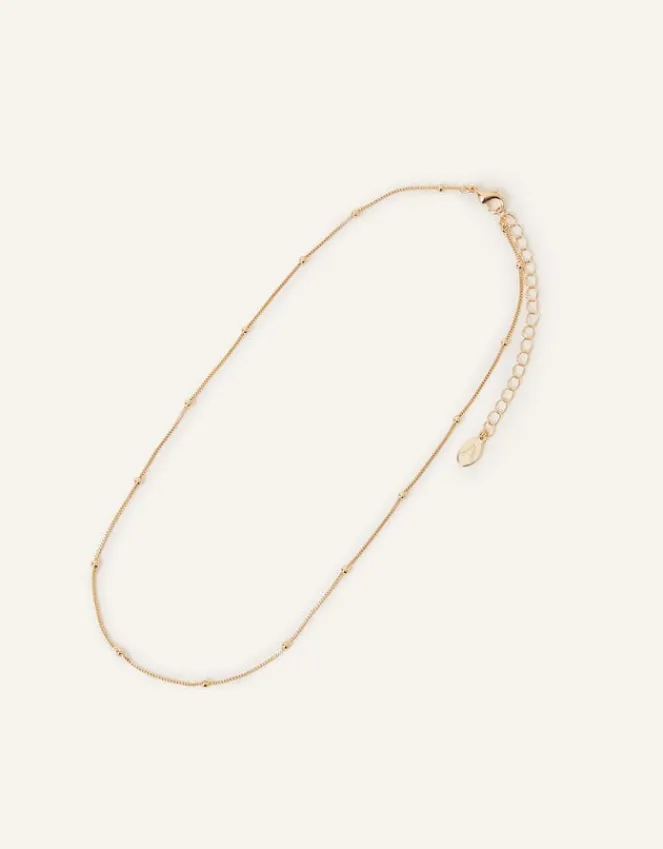 Accessorize Beaded Chain Necklace