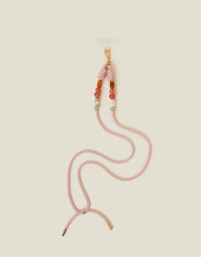 Accessorize Beaded Cord Phone Strap