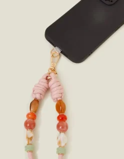Accessorize Beaded Cord Phone Strap