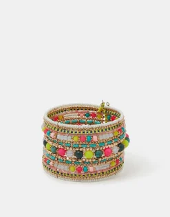 Accessorize Beaded Cuff Bracelet