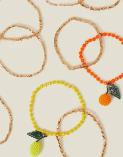 Accessorize Beaded Fruit Stretch Bracelets
