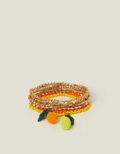 Accessorize Beaded Fruit Stretch Bracelets