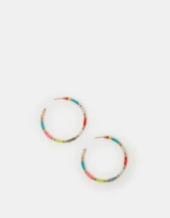 Accessorize Beaded Hoop Earrings