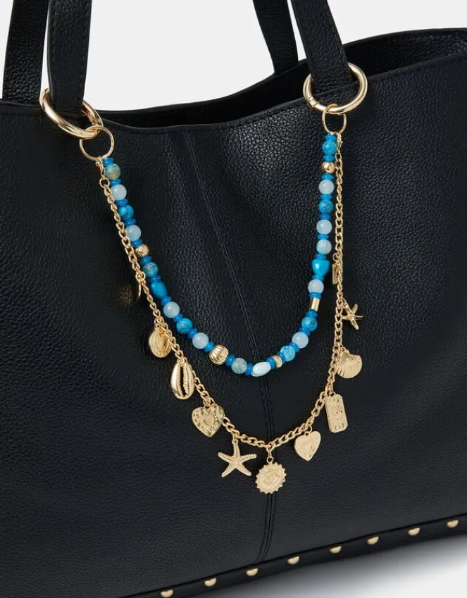 Accessorize Beaded Sea Chain Bag Charm