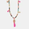 Accessorize Beaded Tassel Rope Longline Necklace