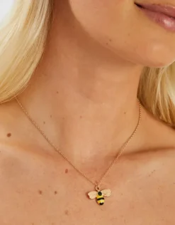 Accessorize Bee Pendant Necklace