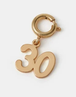 Accessorize Birthday Age Jewellery Charm Gold