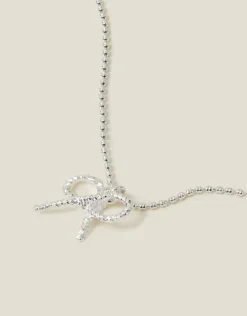 Accessorize Bow Pendant Necklace