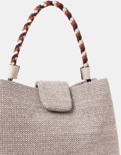 Accessorize Braid Strap Woven Shoulder Bag