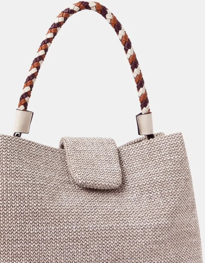Accessorize Braid Strap Woven Shoulder Bag