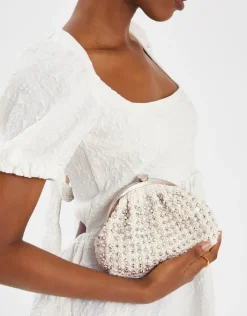 Accessorize Bridal Embellished Clip Frame Bag