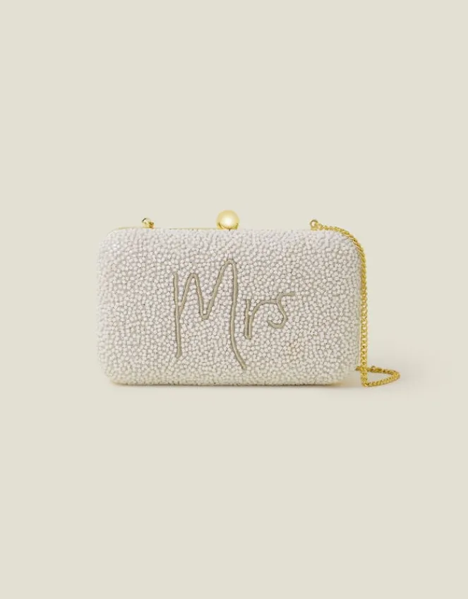 Accessorize Bridal Mrs Hardcase Clutch Bag