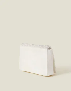 Accessorize Bridal Pearl Heart Clutch Bag