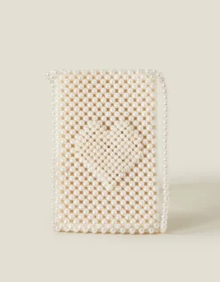 Accessorize Bridal Pearl Phone Bag