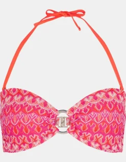 Accessorize Bright Crochet Bandeau Bikini Top Multi