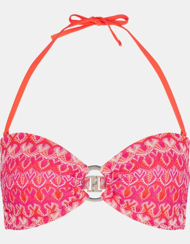 Accessorize Bright Crochet Bandeau Bikini Top Multi