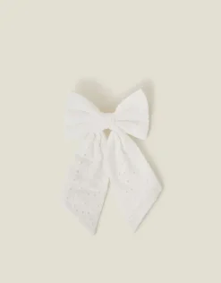 Accessorize Broderie Bow Barrette Hair Clip