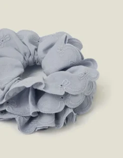 Accessorize Broderie Bow Hair Scrunchie