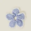 Accessorize Broderie Gingham Flower Hair Scrunchie