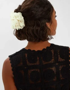 Accessorize Broderie Ruffle Claw Clip