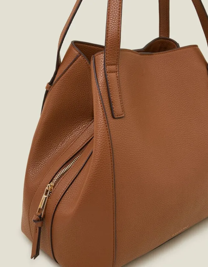 Accessorize Bucket Shoulder Bag Tan
