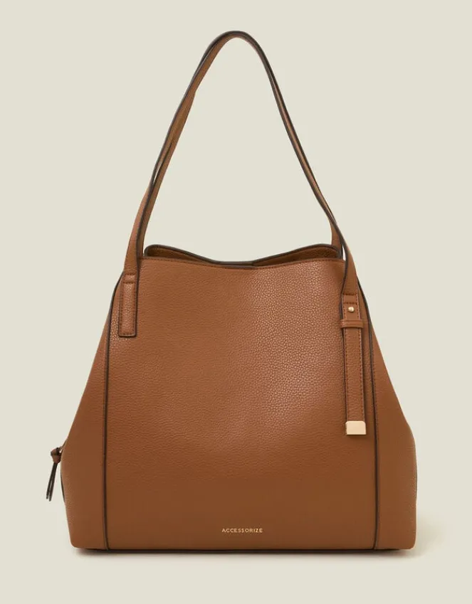 Accessorize Bucket Shoulder Bag Tan