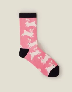 Accessorize Bunny Print Socks
