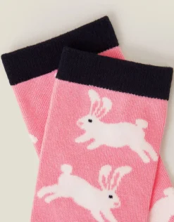 Accessorize Bunny Print Socks