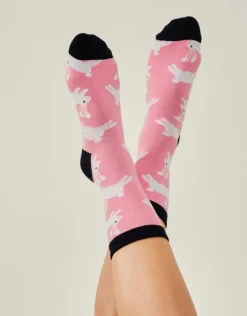 Accessorize Bunny Print Socks