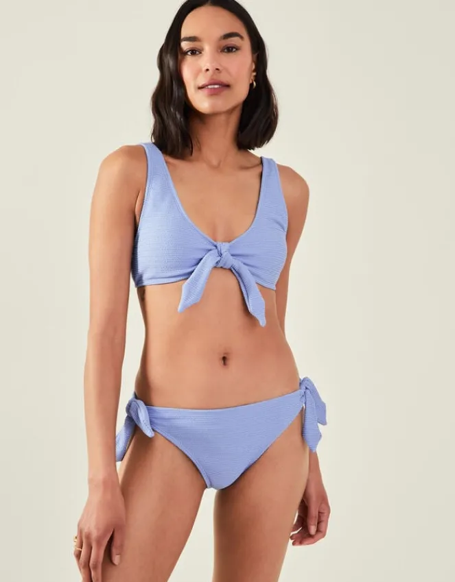 Accessorize Bunny Tie Bikini Briefs Blue