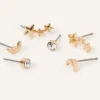 Accessorize Celestial Stud Earrings Set of Three