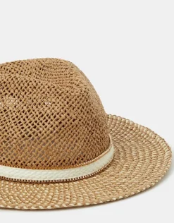 Accessorize Chain Trim Fedora Hat