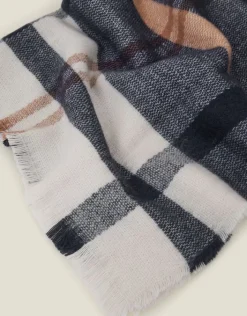 Accessorize Check Blanket Scarf