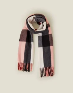 Accessorize Check Blanket Scarf Multi