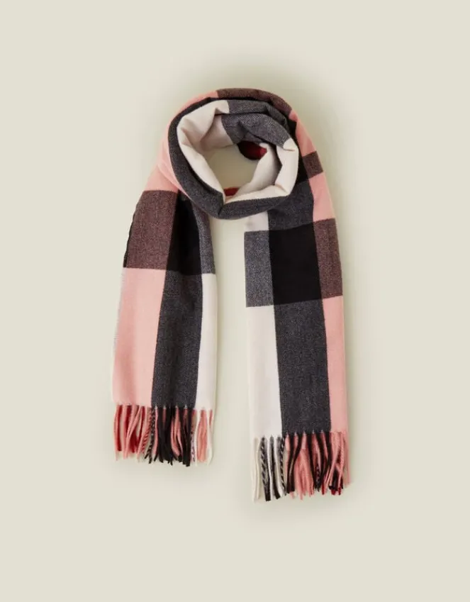 Accessorize Check Blanket Scarf Multi