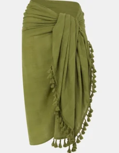 Accessorize Check Tassel Sarong