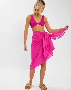 Accessorize Check Tassel Sarong
