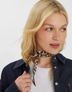 Accessorize Cheetah Print Neckerchief