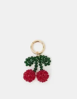 Accessorize Cherry Beaded Bag Charm