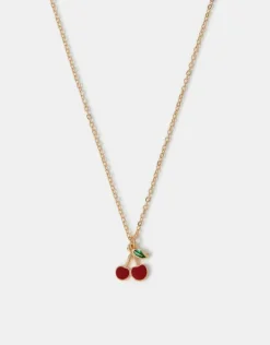 Accessorize Cherry Pendant Necklace