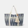 Accessorize Chevron Canvas Beach Bag