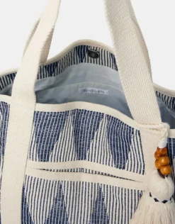 Accessorize Chevron Canvas Beach Bag