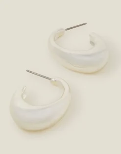 Accessorize Chunky Curve Drop Hoop