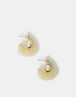 Accessorize Chunky Resin Hoop Earrings