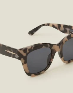 Accessorize Chunky Tort Square Sunglasses