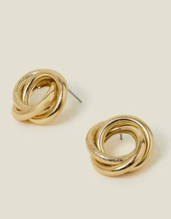 Accessorize Circle Link Stud Earrings